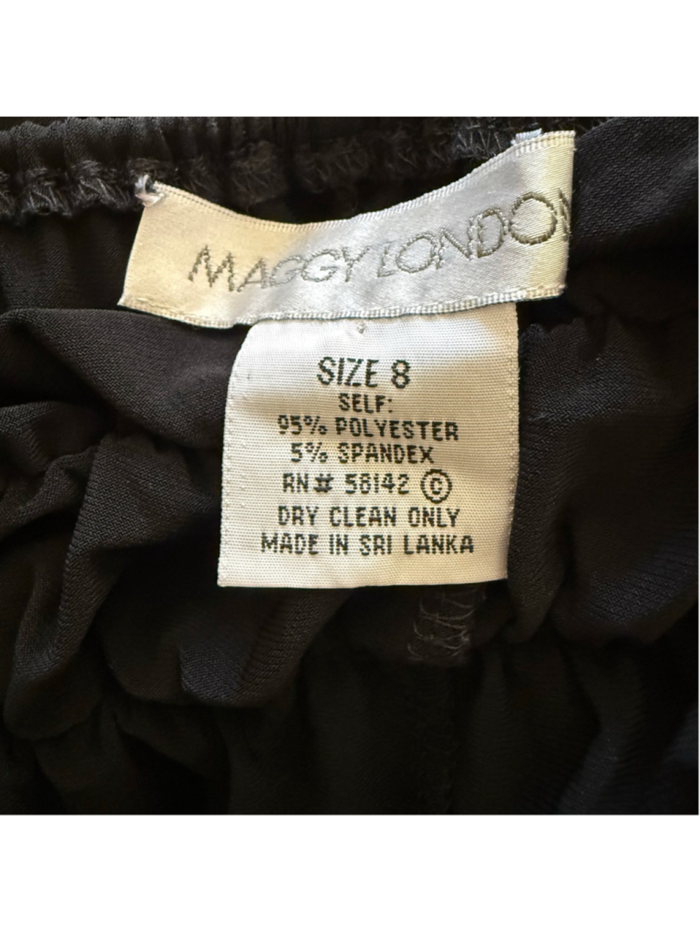Maggy London black babydoll maxi dress hippie boho tiered whimsigoth homecoming - Picture 5 of 5